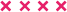 imagen de cuatro "x" de color fucsia